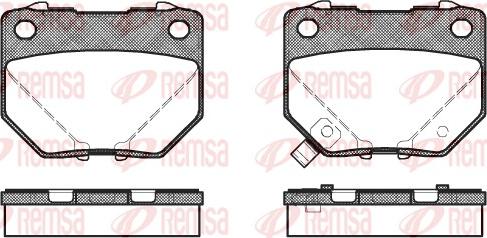 Remsa 0365.21 - Тормозные колодки, дисковые, комплект parts5.com