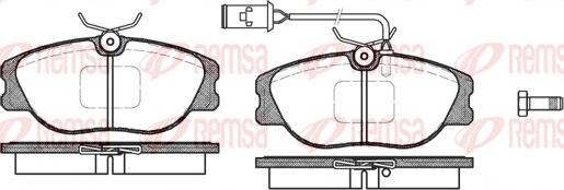 Remsa 0305.02 - Тормозные колодки, дисковые, комплект parts5.com