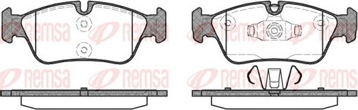 Remsa 0384.60 - Тормозные колодки, дисковые, комплект parts5.com