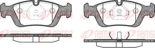 Remsa 0384.00 - Тормозные колодки, дисковые, комплект parts5.com