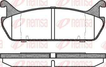 Remsa 0329.00 - Тормозные колодки, дисковые, комплект parts5.com