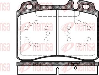 Remsa 0379.00 - Тормозные колодки, дисковые, комплект parts5.com