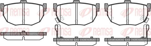 Remsa 0294.32 - Тормозные колодки, дисковые, комплект parts5.com