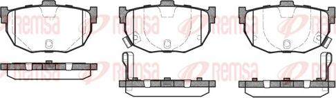 Remsa 0294.22 - Тормозные колодки, дисковые, комплект parts5.com