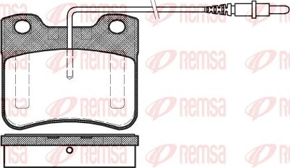 Remsa 0247.24 - Тормозные колодки, дисковые, комплект parts5.com