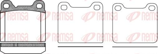 Remsa 0257.20 - Тормозные колодки, дисковые, комплект parts5.com