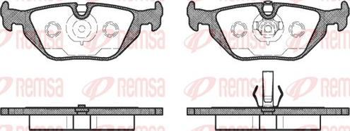 Remsa 0265.50 - Тормозные колодки, дисковые, комплект parts5.com