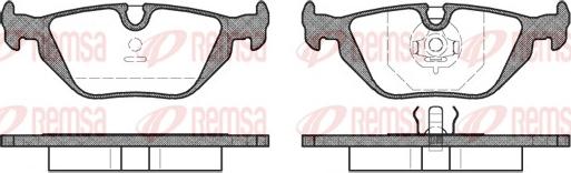 Remsa 0265.30 - Тормозные колодки, дисковые, комплект parts5.com