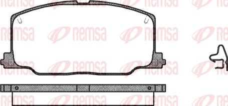 Remsa 0268.04 - Тормозные колодки, дисковые, комплект parts5.com