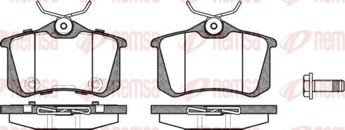 Remsa 0263.74 - Тормозные колодки, дисковые, комплект parts5.com