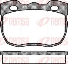 Remsa 0267.00 - Тормозные колодки, дисковые, комплект parts5.com