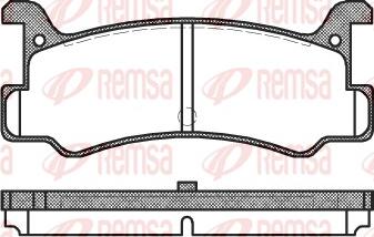 Remsa 0213.00 - Тормозные колодки, дисковые, комплект parts5.com