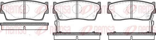 Remsa 0289.02 - Тормозные колодки, дисковые, комплект parts5.com