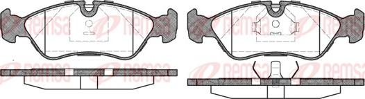 Remsa 0286.20 - Тормозные колодки, дисковые, комплект parts5.com