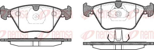 Remsa 0270.13 - Тормозные колодки, дисковые, комплект parts5.com