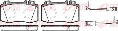 Remsa 0769.02 - Тормозные колодки, дисковые, комплект parts5.com