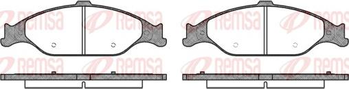 Remsa 0760.00 - Тормозные колодки, дисковые, комплект parts5.com