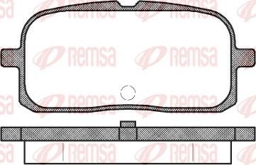 Remsa 0715.00 - Brake Pad Set, disc brake parts5.com