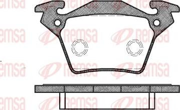 Remsa 0717.00 - Тормозные колодки, дисковые, комплект parts5.com