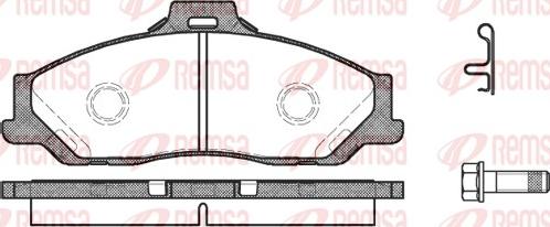 Remsa 0730.01 - Тормозные колодки, дисковые, комплект parts5.com