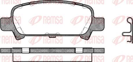 Remsa 0729.02 - Тормозные колодки, дисковые, комплект parts5.com