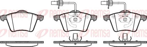 Remsa 0721.02 - Тормозные колодки, дисковые, комплект parts5.com