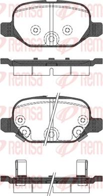 Remsa 0727.32 - Тормозные колодки, дисковые, комплект parts5.com