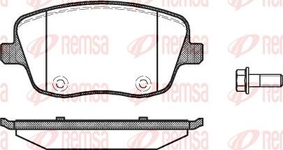 Remsa 0775.00 - Тормозные колодки, дисковые, комплект parts5.com