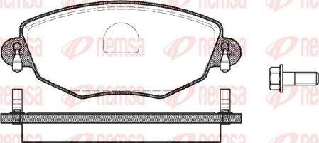 Remsa 0776.00 - Тормозные колодки, дисковые, комплект parts5.com