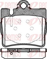 Remsa 0770.00 - Тормозные колодки, дисковые, комплект parts5.com