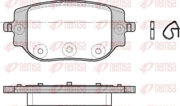 Remsa 1965.00 - Тормозные колодки, дисковые, комплект parts5.com