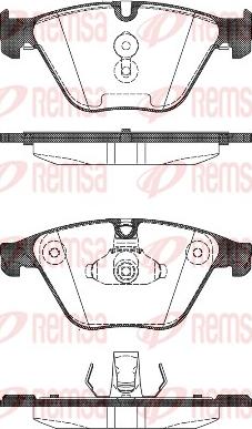 Remsa 1496.00 - Тормозные колодки, дисковые, комплект parts5.com