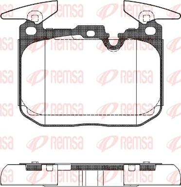 Remsa 1491.00 - Тормозные колодки, дисковые, комплект parts5.com