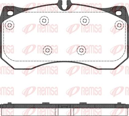 Remsa 1497.00 - Тормозные колодки, дисковые, комплект parts5.com