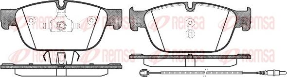 Remsa 1451.01 - Тормозные колодки, дисковые, комплект parts5.com