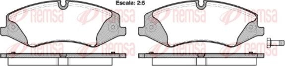 Remsa 1409.00 - Тормозные колодки, дисковые, комплект parts5.com