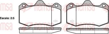 Remsa 1404.00 - Тормозные колодки, дисковые, комплект parts5.com