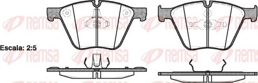 Remsa 1419.00 - Тормозные колодки, дисковые, комплект parts5.com