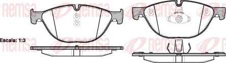 Remsa 1414.00 - Тормозные колодки, дисковые, комплект parts5.com