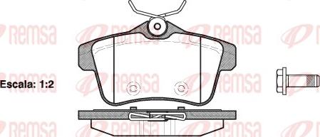 Remsa 1418.00 - Тормозные колодки, дисковые, комплект parts5.com