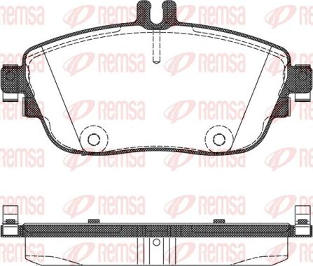 Remsa 1485.08 - Тормозные колодки, дисковые, комплект parts5.com