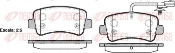 Remsa 1439.01 - Тормозные колодки, дисковые, комплект parts5.com