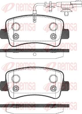 Remsa 1439.11 - Тормозные колодки, дисковые, комплект parts5.com