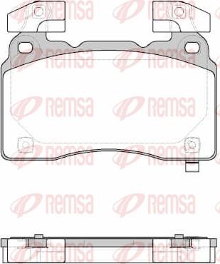 Remsa 1438.24 - Тормозные колодки, дисковые, комплект parts5.com