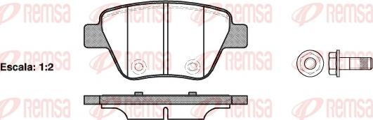 Remsa 1420.00 - Тормозные колодки, дисковые, комплект parts5.com