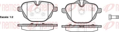 Remsa 1421.00 - Тормозные колодки, дисковые, комплект parts5.com