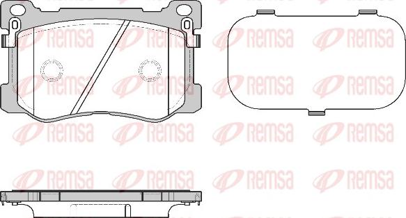 Remsa 1475.12 - Тормозные колодки, дисковые, комплект parts5.com