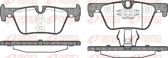 Remsa 1476.00 - Тормозные колодки, дисковые, комплект parts5.com