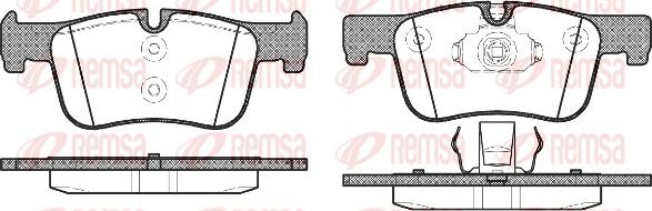 Remsa 1478.00 - Тормозные колодки, дисковые, комплект parts5.com