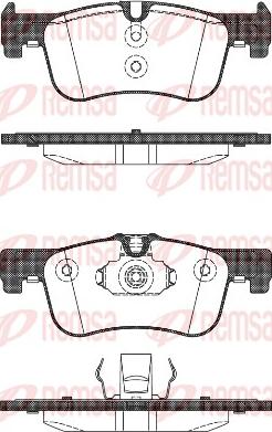 Remsa 1478.10 - Тормозные колодки, дисковые, комплект parts5.com